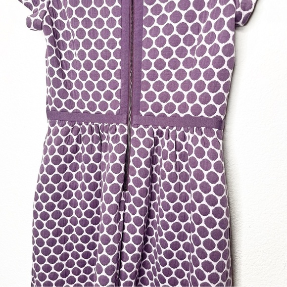 Boden Clementine Jacquard Fit & Flare Dot Sheath Dress Twee Mod - Picture 4 of 12